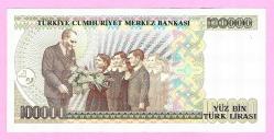 TURKEY 100 000 Lira -----PREFIX B86 ----- 1979 Choice UNC  (TK 19 192) ÇİL