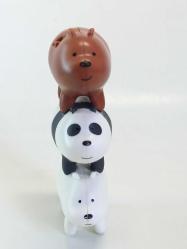 Kafadar Ayılar We Bare Bears 3'lü 2020 McDonalds Oyuncak Figür