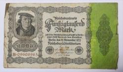 Almanya Asırlık Banknot 50000 Mark.. ((1922))