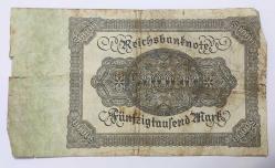 Almanya Asırlık Banknot 50000 Mark.. ((1922))