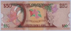 Guyana 2016 Yılı 50 Dolar Bağımsızlığın 50. Yılı ÇİL