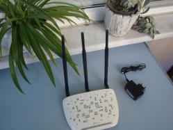 TP-LINK  TL-WA901ND 450Mbps WIRELESS N/ACCEST POINT ( Menzil Genişletici ) ROUTER + ADAPTÖR - 2. EL ÇOK TEMİZ