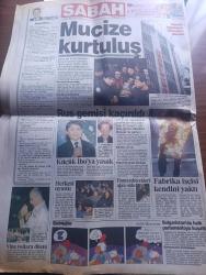 Sabah Gazetesi - Turkish Newspaper - 11 Ocak 1997 - Ankara üç önemli gelişme yüzünden diken üstünde -ordunun laiklik endişesine DYP'li bakan da katıldı - hükümet Kıbrıs'a müdahale işini hızla tırmandırıyor - dokunulmazlık dosyaları hükümeti rahatsız edecek - Mehmet Ağar Sedat Bucak Necdet Menzir Ve Şevket Kazan için açılan soruşturmalar - Sultanbeyli'de dikilen Atatürk heykeli yüzünden Refah Partisi ile Genelkurmay arasında gerilim - Necmettin Erbakan'ın özel iftarına tepki - Abdullah Çatlı 2 yılda 122 kez yurt dışına çıktı - Aczmendi'ye taviz yok - naaşı çalınan Vehbi Koç'a ikinci uğurlama Fotoğrafı - Oral Çelik tahliye - İstanbul trafiğinde iftar çilesi - Okan Bayülgenli Emlak Bankası reklamı - cezaevleri örgüt evleri gibi olmuş - Rauf Denktaş maraş'ı alırız - Ercan Kartal'ın ülkücü kardeşi Erdal Kartal Sabancı suikasti emrini Ercan Kartal vermedi  Fotoğrafı - Ali Kalkancı tutuklandı Fotoğrafı - Fadime Şahin'e bakirelik kontrolü yapıldı - Fenerbahçe Galatasaray derbisi - Hagi