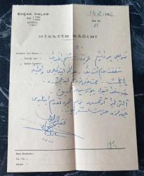 1966 BAŞAK PALAS MİSAFİR KAĞIDI.  KONDİSYON YÜKSEK KOLEKSİYONLUK NADİR