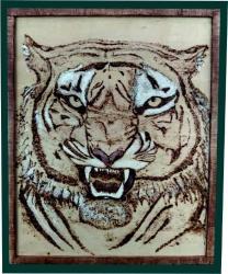 kaplan ahşap yakma tablo