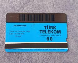 OSMANLI DEVLETİ 700. YILI TEMALI TELEKOM KARTI.  FOTOĞRAFTA GÖRÜLDÜĞÜ GİBİDİR KOLEKSİYONLUK NADİR