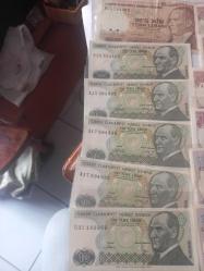 12 adet kağıt para lotu