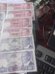 12 adet kağıt para lotu