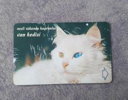 VAN KEDİSİ TEMALI TELEKOM KARTI FOTOĞRAFTA GÖRÜLDÜĞÜ GİBİDİR KOLEKSİYONLUK NADİR