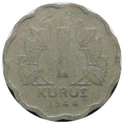 1944 Yılı 1 Kuruş Papatya ÇT