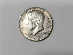 1967 YILI AMERİKA BİRLEŞİK DEVLETLERİ GÜMÜŞ 1/2 (YARIM) DOLAR ÇİL KONDİSYONDA