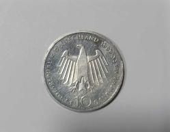 1989 YILI ALMANYA HATIRA GÜMÜŞ 10 MARK ÇİL KONDİSYONDA