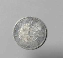 1989 YILI ALMANYA HATIRA GÜMÜŞ 10 MARK ÇİL KONDİSYONDA