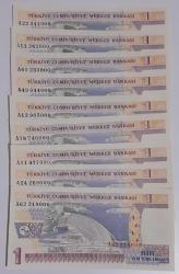 1 YTL  1000 ile 9000 Rakam  sonu biten 9 Adet 1 YTL  SET