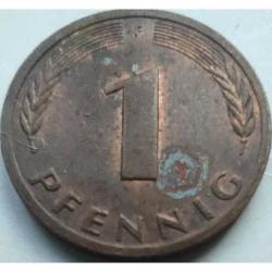 Almanya 1 pfennig, 1981 Darphane işareti 