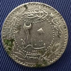 5. MEHMED REŞAD · 20 PARA · (1327/3) · KOSTANTİNİYE · NİKEL