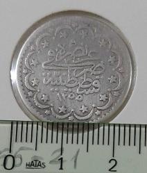 1255-21 GÜMÜŞ 5 KURUŞ SULTAN ABDÜLMECİD DÖNEMİ ORİJİNAL ÇOK ÇOK TEMİZ 2LLL1H ÇOK NADİRDİR