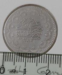 1293-14 GÜMÜŞ 5 KURUŞ SULTAN ABDÜLHAMİT DÖNEMİ ORİJİNAL ÇİLALTI JJ2ZZ3 ÇOK NADİRDİR