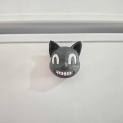 Cartoon Cat Kafa Magnet – El Yapımı