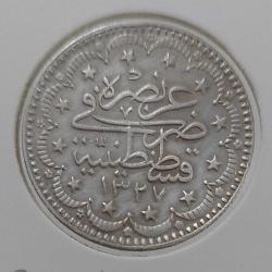 1327-6 GÜMÜŞ 5 KURUŞ SULTAN REŞAT DÖNEMİ ORİJİNAL ÇİLALTI M3RRR2 NADİRDİR