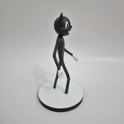 Cartoon Cat Figür – El Yapımı