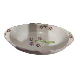 Çiçek Desenli Seramik Servis Tabağı