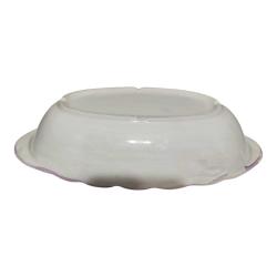 Çiçek Desenli Seramik Servis Tabağı