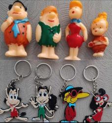 Taş devri Fred Barni Wilma çakıl figür oyuncak set v Hugo hugolayn TipiTip Tipitoş anahtarlık süs set koleksiyon dekor tasarım hediye vintage retro nostalji hobi minyatür diorama reklam promosyon