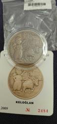 KELOĞLAN DARPHANE BRONZ HATIRA PARASI 2009 YILI SERTİFİKALI ÇİL