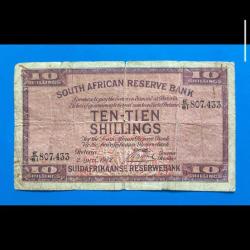 Güney Afrika 10 şilin 1942 temiz / Az çıkar