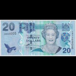 Fiji 20 dolar 2007 Çil Son Kraliçe paraları