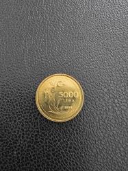 1999 Yılı İnce 5000 Lira Pirinç - Çil