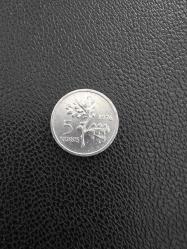 1976 Yılı Aluminyum 5 KURUŞ, Çil