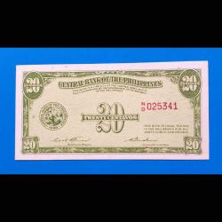 Filipinler 20 centavo 1949 Çil