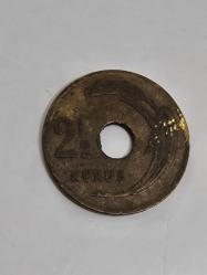 1949 Delikli 2.5 kuruş orjinaldir