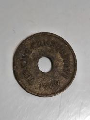 1949 Delikli 2.5 kuruş orjinaldir