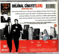 Orjinal Cinayetler - Righteous Kill (2008) Orijinal VCD Film ' Robert De Niro - Al Pacino '