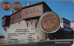 1971 10 kuruş Bronz orjinaldir Orjinal Kit içinde