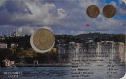 1961 1 kuruş Bronz orjinaldir Orjinal Kit içinde