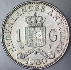 HOLLANDA ANTİLLERİ 1 GULDEN 1980.