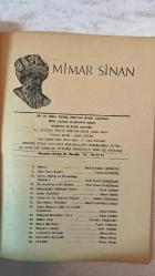 MİMAR SİNAN DERGİSİ - 1983 — SAYI: 50  AMİMAR SİNAN - ABDÜRRAHMAN ERGİNSOY - TANER VİDİNLİGİL - NAKİ CEVAD AKKERMAN - TARIK GÜNER - MÜNİR BERİK - SAFFET ÇİÇEKDAĞ - NECMİ KARAKULLUKÇU - RAŞİD TEMEL - GÜLTEKİN YEŞİLYURT - TAYFUR TARHAN - SAHİR ERMAN - MİMAR SİNAN - HAM TAŞIN SEÇİMİ - RUHUN VARLIĞI VE SONSUZLUĞU ÜZERİNE I - BİR DÜZELTME VE BİR EKLEME - MASONLUĞUN AHLÂKSAL EVRİMİ - IŞIĞIN ÇOCUKLARI - TEKRİS YA DA DEVAMLI DOĞUM - BAZI MASON PORTRELERİ - İNSAN RUHUNUN İYİLİK VE KÖTÜLÜK KAPASİTESİ - FİLATELİDE MASONLUK 1 VE II - MİTHAT PAŞA - SIMON BOLIVAR - OLAYLARIN İÇİNDEN - LOCALARDAN HABERLER - ARAMIZDAN AYRILANLAR - FİHRİSTLER -  TAM TAKIM EKSİKSİZ 100 SAYFA