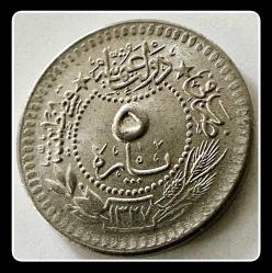 1327/3 - 5 Para (Sultan Mehmet Reşat)  ÇİL (OSM3/5P)