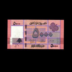 LÜBNAN (2021) - 5.000 Livres (ÇİL 10/10)