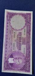 NADİR MEŞHUR 5.EMİSYON MOR BİNLİK (1000 LİRA) ÇÇT DÜZELTME VARDIR)