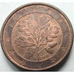 Almanya 1 Euro cent, 2007 Darphane işareti 