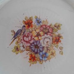 Antika Cam Boyama Tepsi