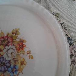 Antika Cam Boyama Tepsi