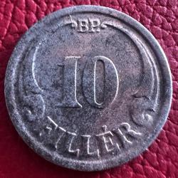 Macaristan 10 Filler 1942  Çelik.