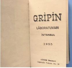 Gripin Laboratuvarı İstanbul 1955 Muhtırası