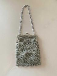 Antika El işi Gece Çantası Clutch 1930s